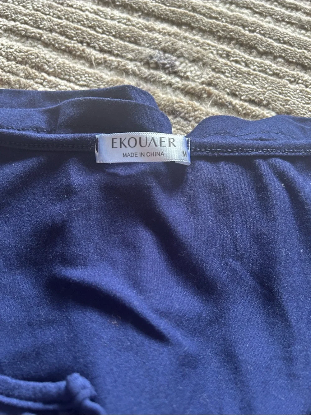 Equipment Navy Satin-Look nightgown